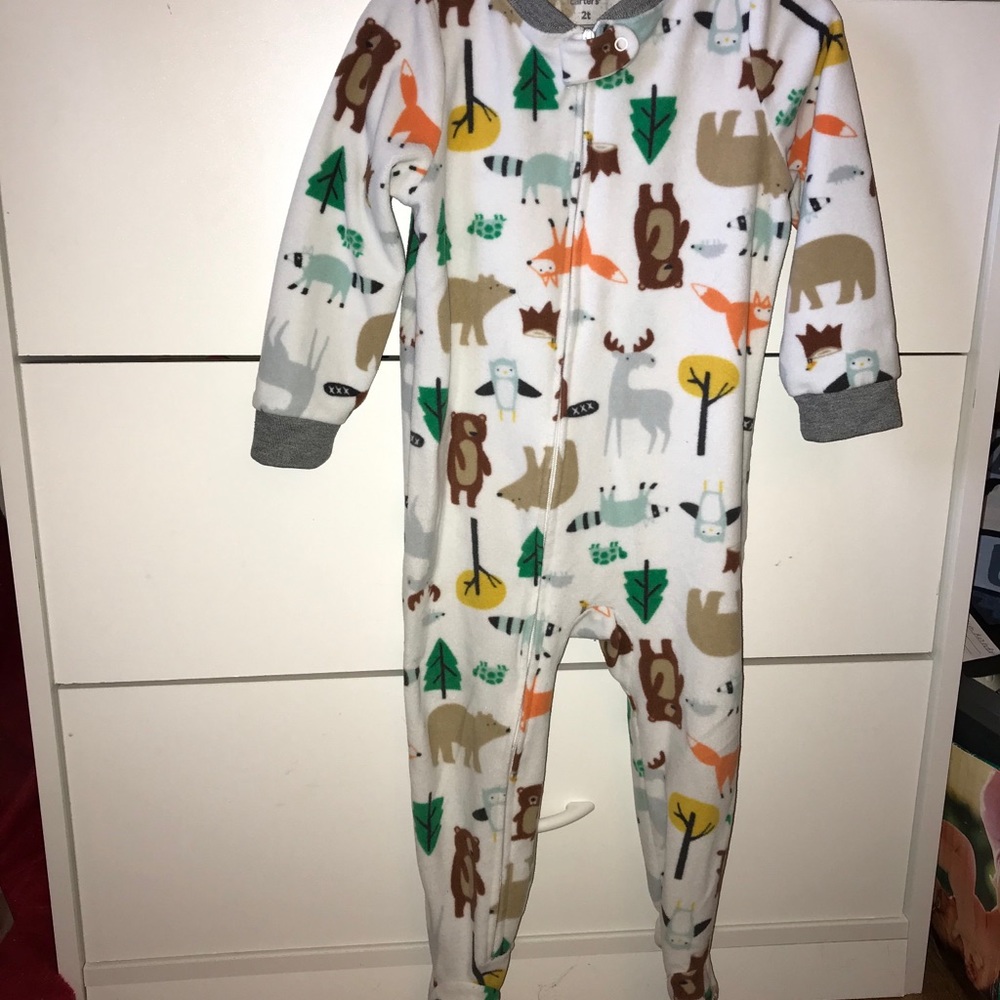 Woodland animals themed pajamas